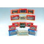 Ten boxed Hornby model railway rolling stock together with two Wrenn rolling stock etc (as-new)