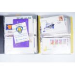 Two albums of QEII Jersey first day covers, together with specimen stamps etc