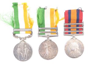 An India Medal with Relief of Chitral 1895 clasp, engraved to 3306 Pte G Adams 1st Bn Bedford
