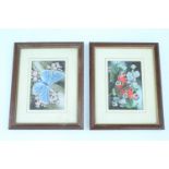 A pair of J & J Cash miniature woven silk pictures