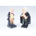 Two Royal Doulton figurines, Macawber and Buzfuz, 10 cm