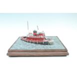 A model tug boat "Lucky X1" London, 29 cm x 25 cm x 16 cm