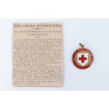 A Great War British Red Cross Society enamelled medal engraved "358 Sir William Miller, Bart",