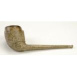A Victorian large-bowled clay pipe commemorating Paxton's Crystal Palace and the Great Exhibition,