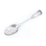 A 19th Century King's pattern Scottish silver table spoon, Glasgow, 1842, 76 g, 22 cm