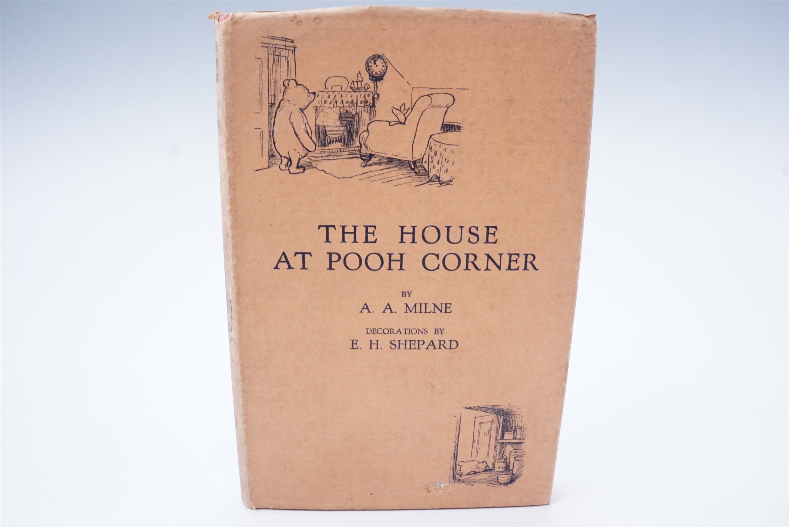 A A Milne, "The House at Pooh Corner", Methuen, 1928, first edition in dust wrapper, gilt