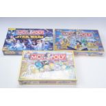 Three as-new Monopoly board games, comprising "The Disney Edition", "The Simpsons" and "Star Wars