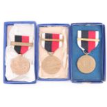 Three US Army of Occupation Medals, boxed