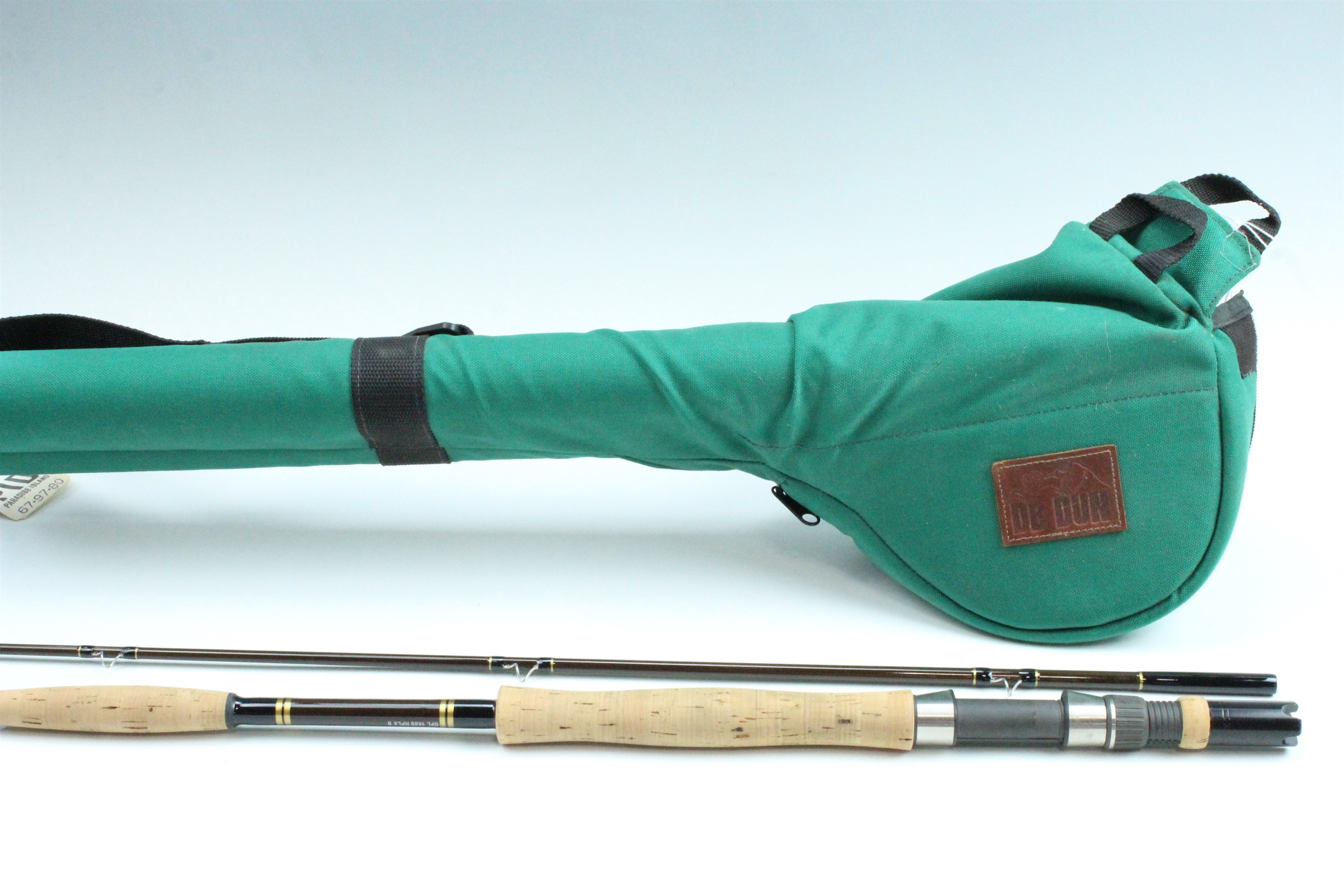 A game fishing fly rod GFL 1489 RPLX B, 9', two sections, together with travelling case