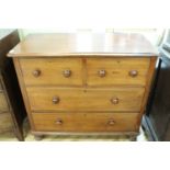 A Victorian mahogany chest of drawers, 108 cm x 52 cm x 93 cm