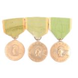 Three US Women's Army Corps Service Medals