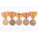 Five US Asiatic-Pacific Campaign Medals