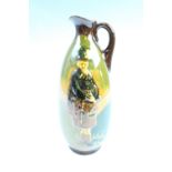 An early 20th Century Royal Doulton Dewar's whisky decanter, bearing a depiction of a bagpiper and