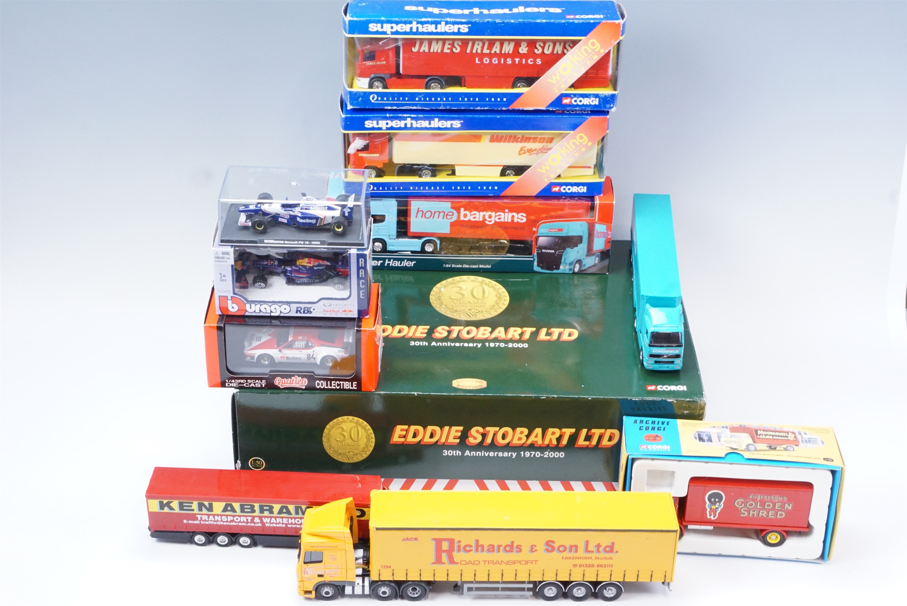 A boxed limited edition Eddie Stobart 30th Anniversary 1970 - 2000 1:50 scale model set comprising 5 - Image 3 of 3