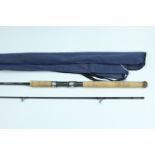 A Daiwa Alltmor-S spinning fishing rod, 8', two sections