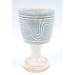 A Ray Finch, Winchcombe Pottery glazed stoneware goblet, 14 cm