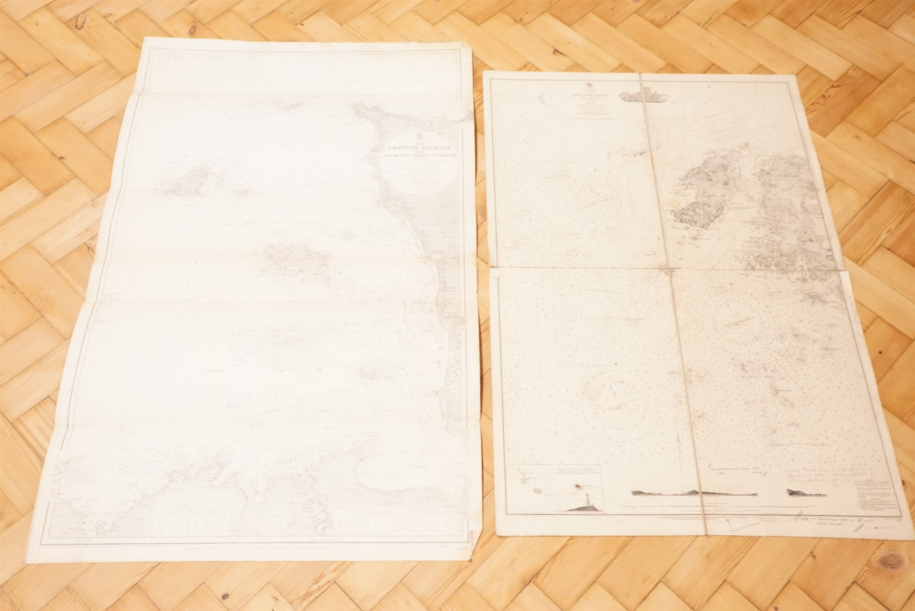A quantity of Hydrographic Office and similar marine maps / charts, largely covering Scottish and - Image 2 of 16