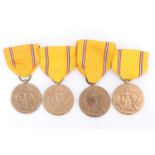 Four US American Defense Service Medals