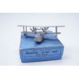 A Dinky die-cast Singapore flying boat with roller, A2113 in original carton