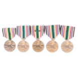 Five US Southwest Asia Service Medals