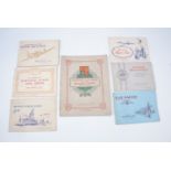 Cigarette card albums including RAF badges, Life in the Royal Navy, Modern Naval Aircraft etc