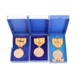 Three US American Asiatic Pacific Campaign Medals, boxed
