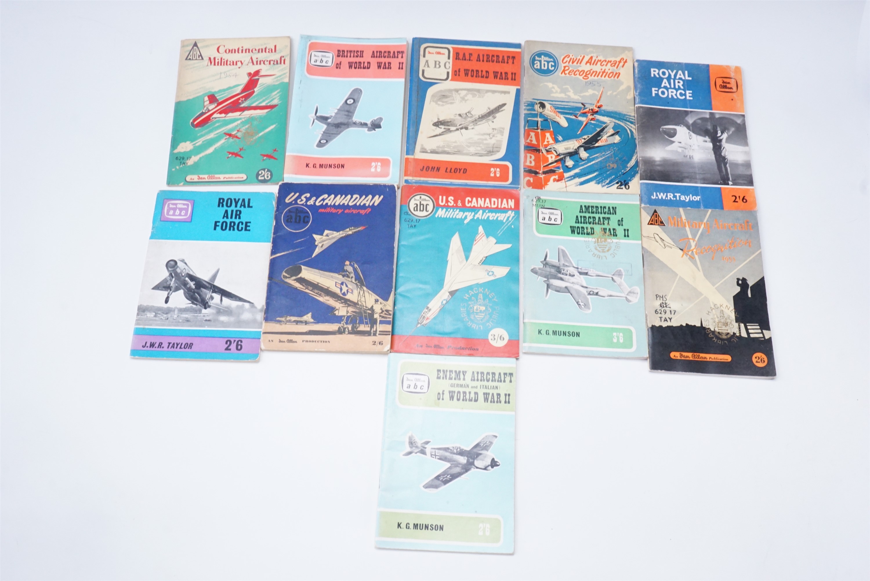 A group of Ian Allan aircraft reference books, (11)