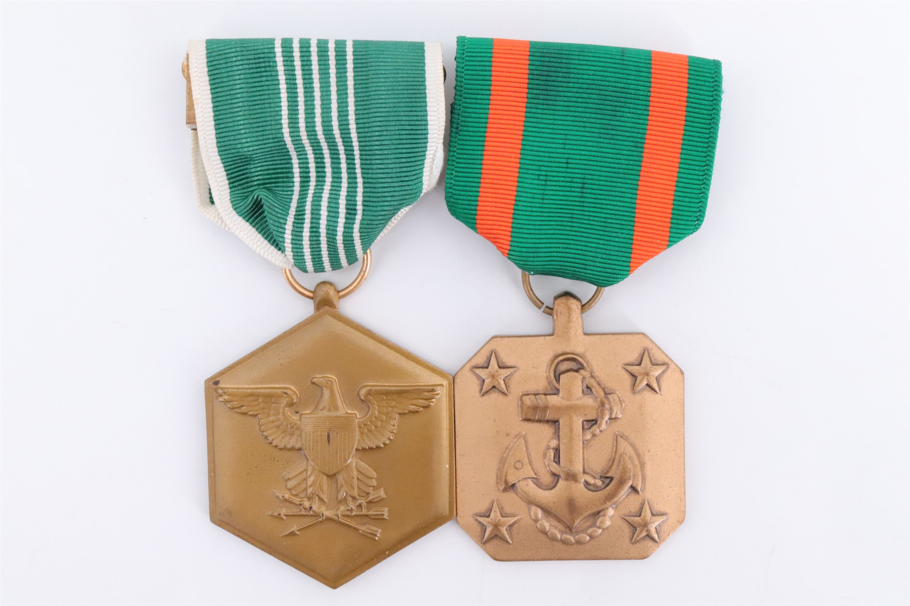 A US Army Commendation Medal together with a Navy and Marine Corps Achievement Medal, cased, and - Image 3 of 5