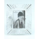 A diminutive Waterford Crystal photograph frame, overall 10 x 13 cm