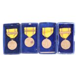 Four US American Defense Medals, boxed