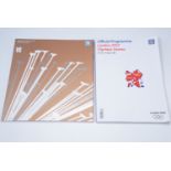 A London 2012 Olympic Games "Opening Ceremony" book, together with an official programme