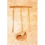 Three croquet mallets by Geo. G Bussey and Co, second quarter 20th Century, (one a/f), together with