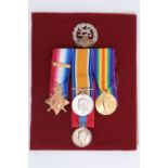 A group of replacement Great War campaign medals to 5390 L/Cpl E E Binks, 1st Hampshire Regiment,
