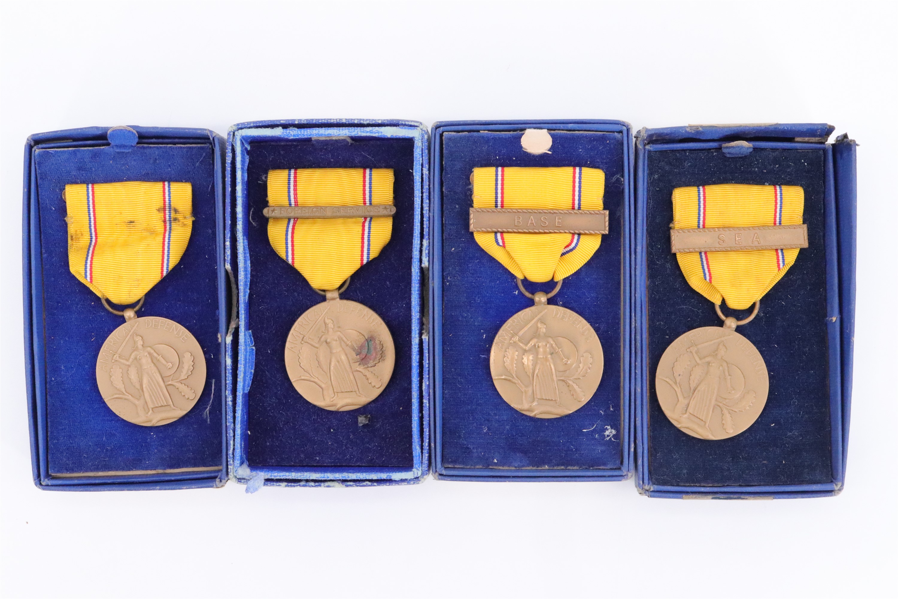 Three US American Asiatic Pacific Campaign Medals, boxed - Image 3 of 4