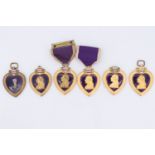 Six US Purple Heart medals