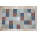 A hessian rug, 150 x 87 cm