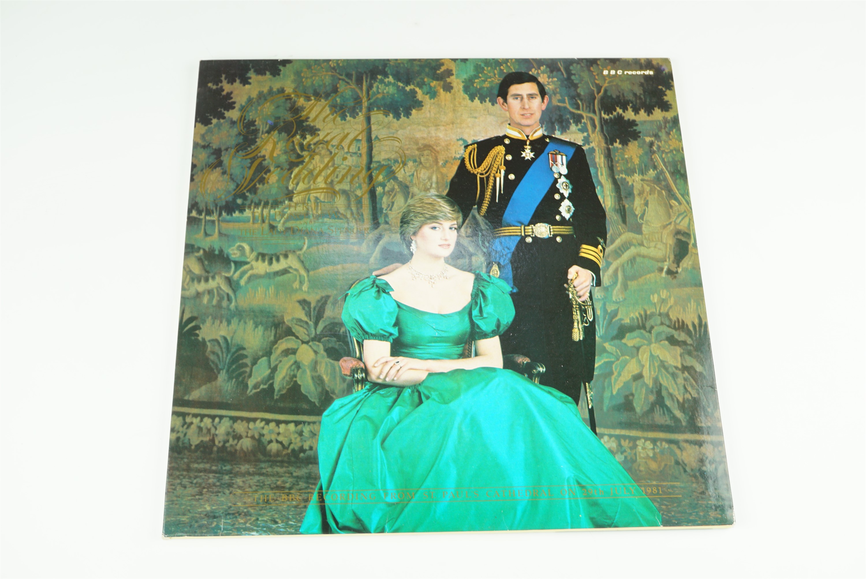 A BBC vinyl record recording of "The Royal Wedding of HRH The Prince of Wales and Lady Diana Spencer