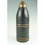 An inert relic Great War German 120 mm artillery shell