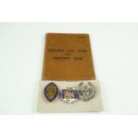 A Second World War WRNS pay and identity book, that of Kathleen Downs (nee Giles), together with a