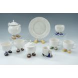 A Carlton Ware "Walking Ware" teaset, teapot 17 cm