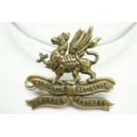 An 11th (Lonsdale) Battalion Border Regiment cap badge