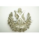 A Victorian Queen's Own Highlanders glengarry badge, 44 mm x 44 mm