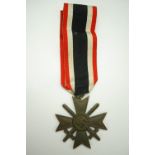 A German Third Reich War merit Cross with swords, second class