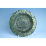 A Rolls Royce Owner's Club cast brass wall plaque, 23 cm