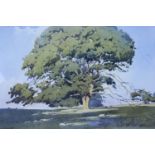 Henry W Bracken (1920-1998) A naturalistic, sweeping landscape, watercolour, signed by artist,