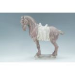 A Tang Chinese style painted ceramic horse, 36 cm
