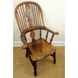 A good 19th Century Windsor armchair