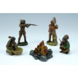 Elastolin Native American toy "soldiers"