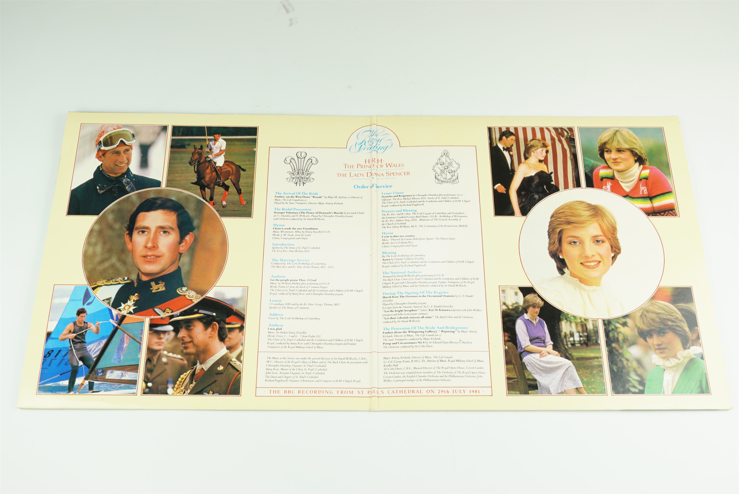 A BBC vinyl record recording of "The Royal Wedding of HRH The Prince of Wales and Lady Diana Spencer - Image 2 of 3
