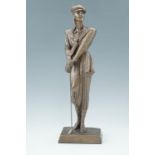 A 1990 Austin Productions cold cast figure of a golfer, by Alexander Danel Pearls, 42 cm